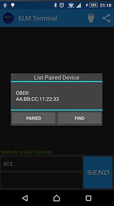 OBD2 Bluetooth Pair