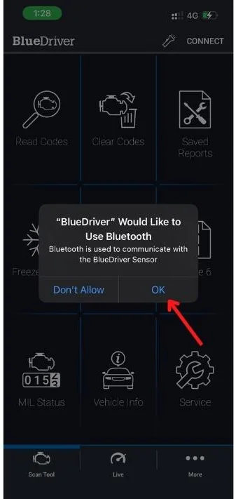 BlueDriver Bluetooth Access